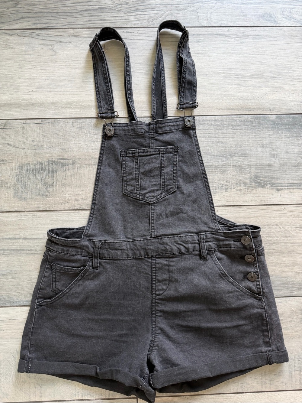 Vanilla Star Black Denim Overalls size XL